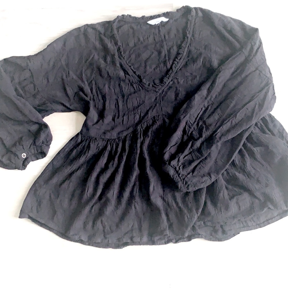 Women’s peplum babydoll blouse
